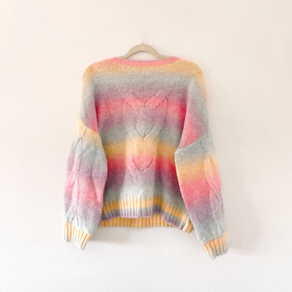 ENTROUSA rainbow knit sweater